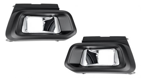 KIT MOLDURAS ANTINIEBLAS PEUGEOT 308 2017-2021 PARACHOQUES DELANTERO / MODELO FAROS FULL LED / IZQUIERDA+DERECHA