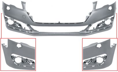 PARACHOQUES PEUGEOT 508 2014-2018 DELANTERO / CON LAVAFAROS / IMPRIMADO