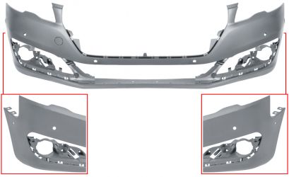 PARACHOQUES PEUGEOT 508 2014-2018 DELANTERO / CON 6 SENSORES / CON PARK ASSIST / IMPRIMADO
