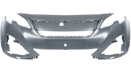 PARACHOQUES PEUGEOT 3008 2017-2021 DELANTERO / MODELO FAROS HALOGENOS / CON 2 SENSORES / CON PARK ASSIST / IMPRIMADO