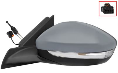 ESPEJO RETROVISOR OPEL CORSA F 2019-> MECANICO / PILOTO / IMPRIMADO / IZQUIERDO