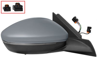 ESPEJO RETROVISOR OPEL CORSA F 2019-> ELECTRICO / TERMICO / PILOTO / LUZ CORTESIA / ABATIBLE ELECTRICAMENTE / SONDA / IMPRIMADO / DERECHO