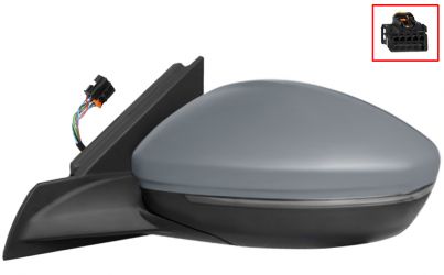 ESPEJO RETROVISOR OPEL CORSA F 2019-> ELECTRICO / TERMICO / PILOTO / LUZ CORTESIA / ABATIBLE ELECTRICAMENTE / IMPRIMADO / IZQUIERDO
