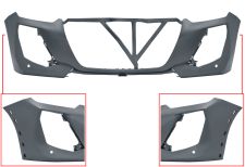 PARACHOQUES PEUGEOT 208 2023-> DELANTERO / MODELO GT LINE / CON AGUJEROS MOLDURA / CON 2 SENSOR / IMPRIMADO