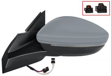 ESPEJO RETROVISOR PEUGEOT 2008 2019-> ELECTRICO / TERMICO / PILOTO / LUZ CORTESIA / ABATIBLE ELECTRICAMENTE / LANE ASSIST / IMPRIMADO / IZQUIERDO