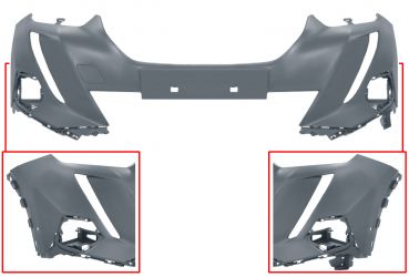 PARACHOQUES PEUGEOT 2008 2019-> DELANTERO / CON PARK ASSIST / IMPRIMADO