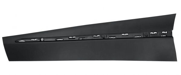 MOLDURA PUERTA RENAULT CAPTUR 2013-2017 DELANTERA / CON AGUJEROS PERFIL / IZQUIERDA