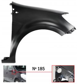 ALETA RENAULT CLIO 2009-2012 DELANTERA / MODELO 185 / DERECHA