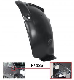 GUARDABARROS RENAULT CLIO 2005-2009 MODELO 185 / PARTE DELANTERA / DELANTERO DERECHO