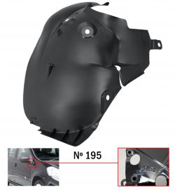 GUARDABARROS RENAULT CLIO 2005-2009 MODELO 195 / PARTE TRASERA / DELANTERO IZQUIERDO