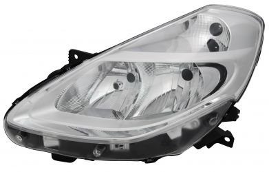FARO RENAULT CLIO 2009-2012 BASE CROMADA / LAMPARAS H7+H7 / IZQUIERDO