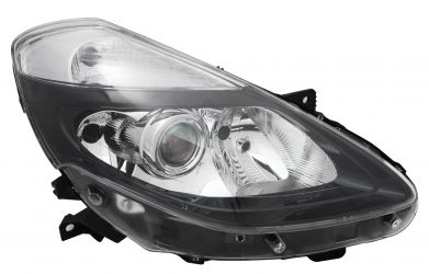 FARO RENAULT CLIO 2009-2012 BASE OSCURA / LAMPARAS H1+H7+H7 / DERECHO