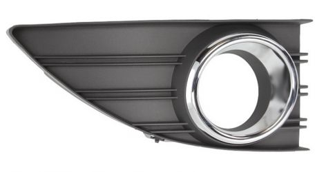 REJILLA RENAULT FLUENCE 2009-2013 PARACHOQUES DELANTERO / CON ANTINIEBLAS / CROMADO / DERECHA