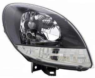 FARO RENAULT KANGOO 2003-2007 BASE NEGRA / PILOTO BLANCO / DERECHO