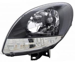 FARO RENAULT KANGOO 2003-2007 BASE NEGRA / PILOTO BLANCO / IZQUIERDO