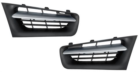 REJILLAS RENAULT MEGANE 2006-2008 FRENTE / KIT / COMPLETO / EMBELLECEDOR PLATA