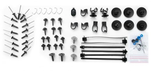 JUEGO FIJACIONES PARAGOLPES RENAULT MEGANE 2008-2012 DELANTERO / COMPLETO