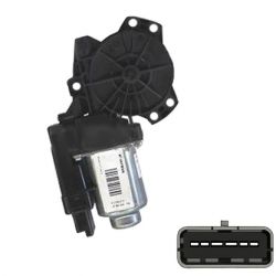 MOTOR ELEVALUNAS RENAULT SCENIC 2002-2006 CONFORT / TRASERO IZQUIERDO
