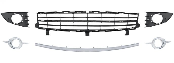 REJILLAS RENAULT SCENIC 2006-2009 PARACHOQUES DELANTERO / KIT / EMBELLECEDOR CROMADO