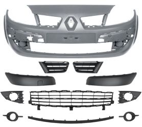 PARACHOQUES RENAULT SCENIC 2006-2009 DELANTERO / COMPLETO / 10 PIEZAS / IMPRIMADO
