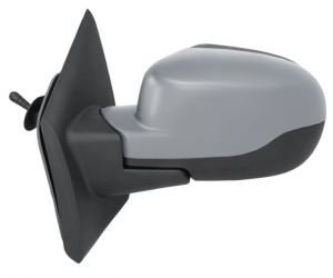 ESPEJO RETROVISOR RENAULT TWINGO 2010-2012 MECANICO / IMPRIMADO / IZQUIERDO