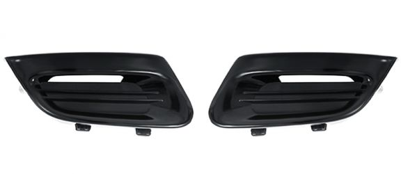 KIT REJILLAS RENAULT TWINGO 2012-2014 PARACHOQUES DELANTERO / NEGRO BRILLANTE / IZQUIERDA+DERECHA