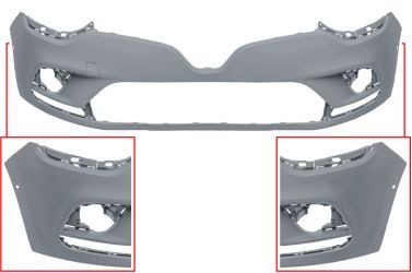 PARACHOQUES RENAULT CLIO 2016-2019 DELANTERO / CON SENSOR / IMPRIMADO