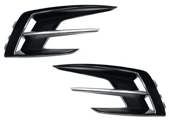REJILLAS RENAULT MEGANE 2020-2023 PARACHOQUES DELANTERO / NEGRO BRILLANTE / IZQUIERDA+DERECHA