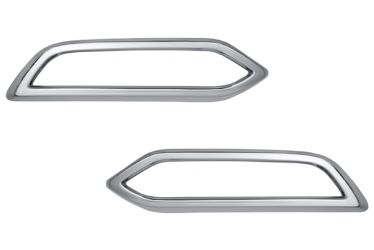 MOLDURAS SPOILER RENAULT MEGANE 2020-2023 PARACHOQUES TRASERO / 4 PUERTAS / CROMADA / IZQUIERDA+DERECHA