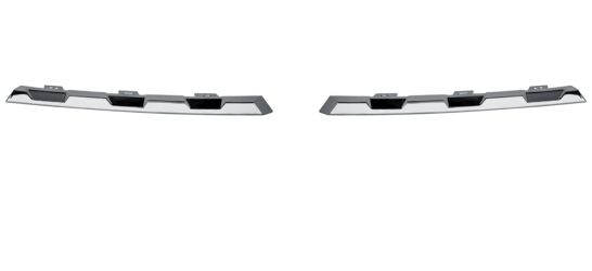 MOLDURAS REJILLA RENAULT KANGOO 2021-> FRENTE / SUPERIOR / CROMADA / KIT / 2 PIEZAS