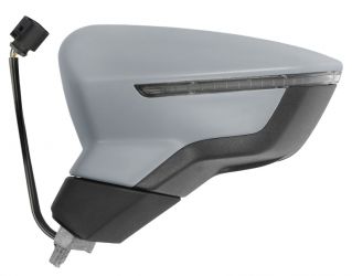 ESPEJO RETROVISOR SEAT LEON 2012-2017 ELECTRICO / PILOTO / IMPRIMADO / IZQUIERDO
