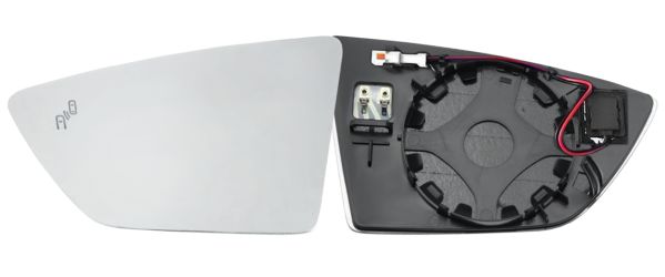 CRISTAL ESPEJO RETROVISOR SEAT IBIZA 2017-> CON SOPORTE / TERMICO / SIDE ASSIST / CONVEXO / IZQUIERDO