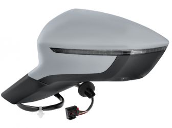 ESPEJO RETROVISOR SEAT ATECA 2016-2020 ELECTRICO / TERMICO / PILOTO / LUZ CORTESIA / ABATIBLE ELECTRICAMENTE / IMPRIMADO / IZQUIERDO