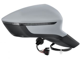ESPEJO RETROVISOR SEAT ATECA 2016-2020 ELECTRICO / TERMICO / PILOTO / LUZ CORTESIA / ABATIBLE ELECTRICAMENTE / LANE ASSIST / MEMORIA / IMPRIMADO / DERECHO