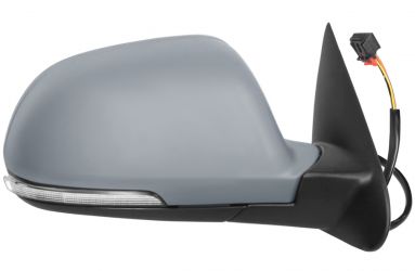 ESPEJO RETROVISOR SKODA OCTAVIA 2009-2013 ELECTRICO / TERMICO / PILOTO / LUZ CORTESIA / ABATIBLE ELECTRICAMENTE / IMPRIMADO DERECHO