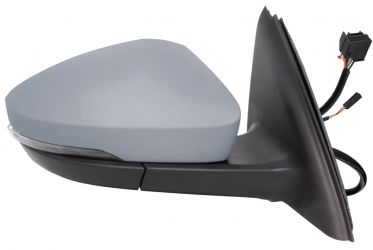 ESPEJO RETROVISOR SKODA OCTAVIA 2013-2017 ELECTRICO / TERMICO / PILOTO / LUZ CORTESIA / ABATIBLE ELECTRICAMENTE / ELECTROCROMICO / LANE ASSIST / IMPRIMADO DERECHO