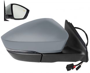 ESPEJO RETROVISOR SKODA KAROQ 2017-2019 ELECTRICO / TERMICO / PILOTO / LUZ CORTESIA / ABATIBLE ELECTRICAMENTE / ELECTROCROMICO / MEMORIA / LANE ASSIST / IMPRIMADO / DERECHO