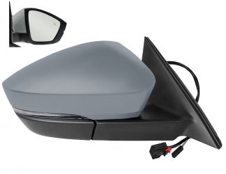 ESPEJO RETROVISOR SKODA KODIAQ 2016-2019 ELECTRICO / TERMICO / PILOTO / LUZ CORTESIA / ABATIBLE ELECTRICAMENTE / ELECTROCROMICO / MEMORIA / LANE ASSIST / IMPRIMADO / DERECHO