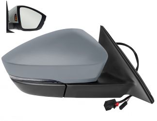 ESPEJO RETROVISOR SKODA KODIAQ 2019-> ELECTRICO / TERMICO / PILOTO / ABATIBLE ELECTRICAMENTE / ELECTROCROMICO / LANE ASSIST / IMPRIMADO / DERECHO