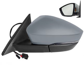 ESPEJO RETROVISOR SKODA KODIAQ 2019-> ELECTRICO / TERMICO / PILOTO / ABATIBLE ELECTRICAMENTE / ELECTROCROMICO / LANE ASSIST / IMPRIMADO / IZQUIERDO