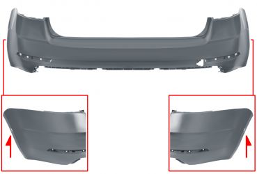 PARACHOQUES SKODA OCTAVIA 2017-2020 TRASERO / COMBI / CON SENSOR