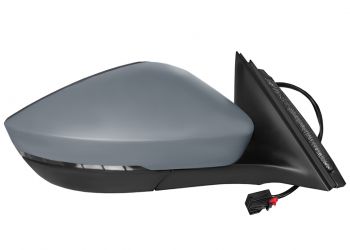 ESPEJO RETROVISOR SKODA SUPERB 2015-2019 ELECTRICO / TERMICO / PILOTO / LUZ CORTESIA / ABATIBLE ELECTRICAMENTE / IMPRIMADO / DERECHO