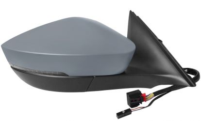ESPEJO RETROVISOR SKODA OCTAVIA 2020-> ELECTRICO / TERMICO / PILOTO / ABATIBLE ELECTRICAMENTE / LANE ASSIST / IMPRIMADO DERECHO