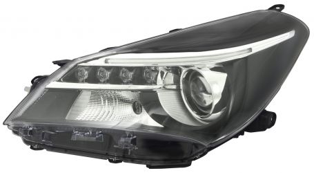 FARO TOYOTA YARIS 2014-2017 CON LUPA / LED / IZQUIERDO