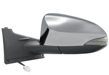 ESPEJO RETROVISOR TOYOTA YARIS 2014-2017 ELECTRICO / TERMICO / PILOTO INTERMITENTE / ABATIBLE ELECTRICAMENTE / CROMADO / IZQUIERDO