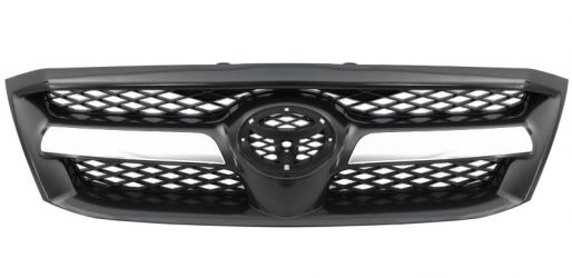 REJILLA TOYOTA HILUX 2004-2008 FRENTE NEGRA / CON MOLDURA CROMADA