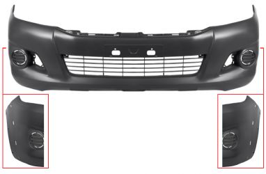 PARACHOQUES TOYOTA HILUX 2012-2016 DELANTERO / CON MOLDURA ALETA / CON REJILLA