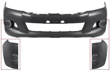 PARACHOQUES TOYOTA HILUX 2011-2016 DELANTERO / SIN MOLDURA ALETA / SIN REJILLA
