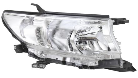 FARO DELANTERO TOYOTA LAND CRUISER PRADO FJ150 2018-2023 BASE CROMADA / LED / DERECHO