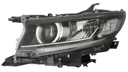 FARO DELANTERO TOYOTA LAND CRUISER PRADO FJ150 2018-2023 BASE NEGRA / FULL LED / IZQUIERDO